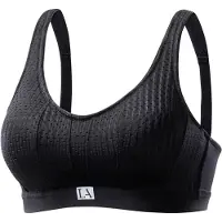 LASCANA Sujetador deportivo negro / blanco