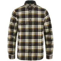 Fjällräven - Camisas - Singi Heavy Flannel Shirt M Chalk White Dark Navy de Algodón - Talla M - Marrón
