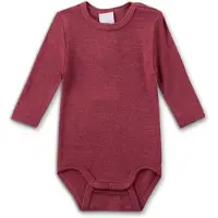 Sanetta - Kid's Wool Body L/S - Ropa interior merino size 80/86, rojo
