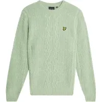 Lyle & Scott Ribbed Cable Knit Jumper Cold Mint Marl Talla: S | Jerséis Outlet | Hombre | Cian