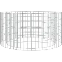 vidaXL : Hoguera de gaviones, diámetro 100 cm, hierro galvanizado