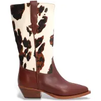 Alpe para mujer. 554674 Botas de Piel Western marrón (38), 3 a 5cm, Ninguno, Casual, outlet 2026.