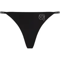 Karl Lagerfeld Tanga 'Ikon' negro / transparente