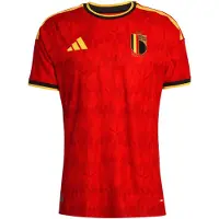 Adidas Camiseta de fútbol 'Belgium 26 Home Authentic' beige oscuro / amarillo / rojo / negro