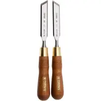 Narex Wood Line Plus Skew Chisel Set 851670, juego de dos cinceles biselados, 20 mm, 30°