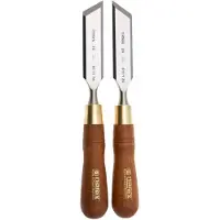 Narex Wood Line Plus Skew Chisel Set 851676, juego de dos cinceles biselados, 26 mm, 30°