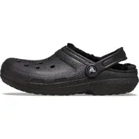 Crocs Zuecos Classic Fuzz Lined Glitter Clog mujer - Negro - 36 / 37