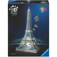 Ravensburger Rompecabezas 3d Torre Eiffel Con Luz Led 216 Piezas