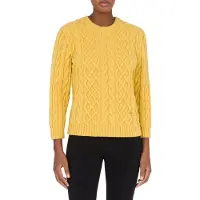 Moschino Pullover In Shetland Golden M Yellow Talla: 42 | Sudaderas con Capucha Outlet | Mujer | Amarillo