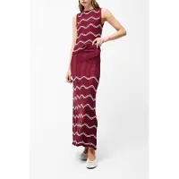 French Connection Trudy Crochet Skirt Summer Burgundy/summ Talla: M | Faldas Maxi Outlet | Mujer | Marrón
