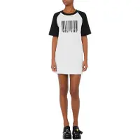 Moschino Barcode Interlock Dress White Talla: 40 | Mini Vestidos Outlet | Mujer | Blanco