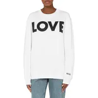 Moschino Love Organic Cotton Sweatshirt White Talla: XS | Manga Larga Outlet | Mujer | Blanco