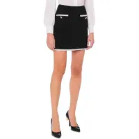 Moschino Gold Heart Buttons Mini Skirt Black Talla: 44 | Mini Faldas Outlet | Mujer | Negro