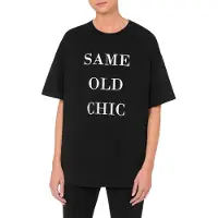 Moschino T-shirt Same Old Chic Black Talla: S | Camisetas de Seda Outlet | Mujer | Negro