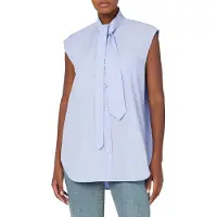 Moschino Sleeveless Tie Shirt Blue Talla: 42 | Blusas Outlet | Mujer | Azul