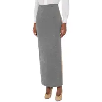 Moschino Two-tone Skirt In Extra-fine Merino Wool Beige Talla: 38 | Faldas Maxi Outlet | Mujer | Marrón