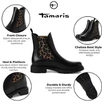 Tamaris Botas Chelsea caramelo / negro