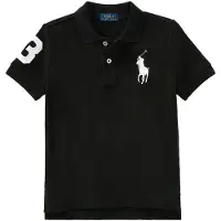 Ralph Lauren para niño. 322670257015 Polo de piqué de algodón con Big Pony negro (4años= 109/116cm), Casual, Manga corta, moda infantil