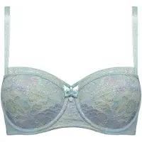 Marlies Dekkers Mariposa Sparkling Iridescent Aqua Balcony Bra Talla: 75C | Brasieres Outlet | Mujer | Cian