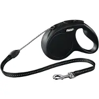 Flexi Correa Extensible Classic - Cord Leash - M - 5 metros - Negro