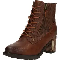 Mustang Botines con cordones marrón