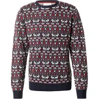 Lindbergh Jersey 'Christmas' azul oscuro / rojo oscuro / blanco