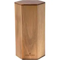 Knivesandtools Magnetic Knife Block B200-24, bloque para cuchillos magnético de 6 lados, madera de acacia