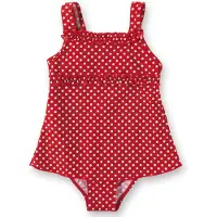 Playshoes Traje de baño rojo / blanco