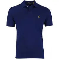 Ralph Lauren para hombre. 710782592009 Polo de piqué marino (XXL), Casual, Algodón, Manga corta, outlet 2026.