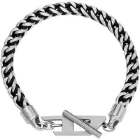 Diesel Pulsera negro / plata