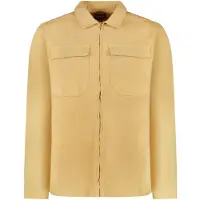 Cars Jeans Ronzo Shirt Zip Twill Gmd Sand Talla: S | Camisas Casuales Outlet | Hombre | Marrón