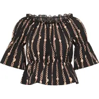 Faina Blusa oro / negro