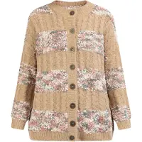 Usha Cárdigan beige / mezcla de colores