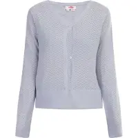 Mymo Cárdigan lavanda / blanco perla