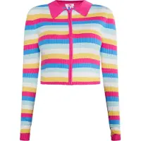 Mymo Cárdigan 'Blonda' azul / amarillo / rosa / blanco