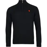U.S. POLO ASSN. Jersey rojo sangre / negro