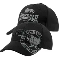 Lonsdale Gorra gris / negro
