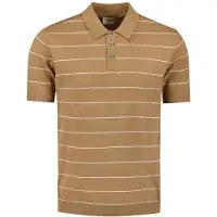 No-excess Pullover Short Sleeve Polo Button Stripes Khaki Talla: XXXL | Polos Outlet | Hombre | Marrón