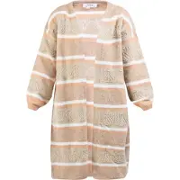 Usha Cárdigan beige / camelo / blanco