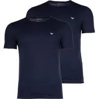 Emporio Armani para hombre. EM000391_AF14132 Set de 2 camisetas interiores Cuello Redondo marino (S), Azul, Homewear, Algodón, Manga corta,