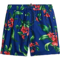 Superdry para hombre. M3010232A Bañador con estampado hawaiano marino (S), Beachwear, Poliéster Reciclado, Sostenible, outlet 2026.
