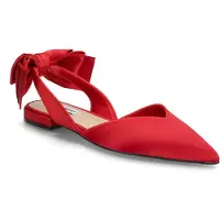 Steve madden Synthia Flat Shoes Red Satin Talla: 40 | Bailarinas Outlet | Mujer | Rojo