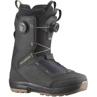 Salomon Snowboard - Botas de snowboard hombre - Echo Dual Boa Wide Black/Deep Lichen Green de Lana - Talla 44 - Negro