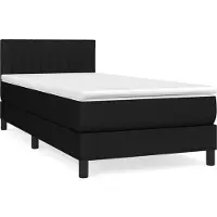 vidaXL Cama con somier y colchón de la marca , color , dimensiones 100x200 cm, tapizada en tela