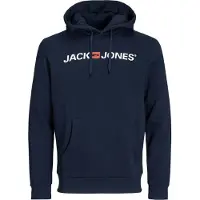 Jack & Jones Sudadera 'Marco Bowie' azul noche / rojo vivo / offwhite