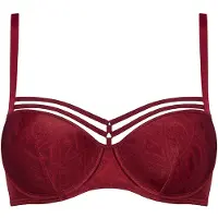 Marlies Dekkers Seduction Cabernet Print Plunge Balcony Bra Talla: 80B | Brasieres Outlet | Mujer