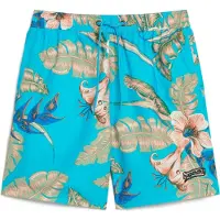 Superdry para hombre. M3010232A Bañador con estampado hawaiano azul (S), Beachwear, Poliéster Reciclado, Sostenible, outlet 2026.
