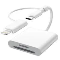 Smart SMCL1 Lector de tarjetas SD/microSD Lightning + Tipo-C