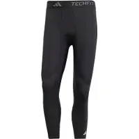 Adidas Pantalón deportivo 'Techfit Compression' gris claro / negro / blanco