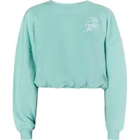 Mymo Sudadera 'Keepsudry' aqua / blanco